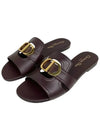 30 Montaigne Calfskin Slippers Brown - DIOR - BALAAN 3