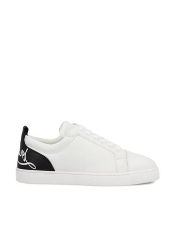 Fun Louis Junior Low Top Sneakers White - CHRISTIAN LOUBOUTIN - BALAAN 1