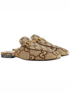 Princetown Jumbo GG Slipper Camel Ebony - GUCCI - BALAAN 2