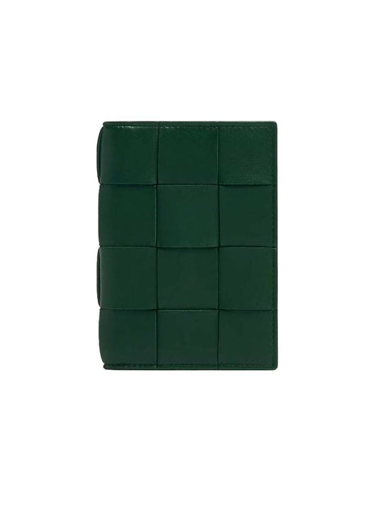 Cassette Half Wallet Emerald Green - BOTTEGA VENETA - BALAAN 1