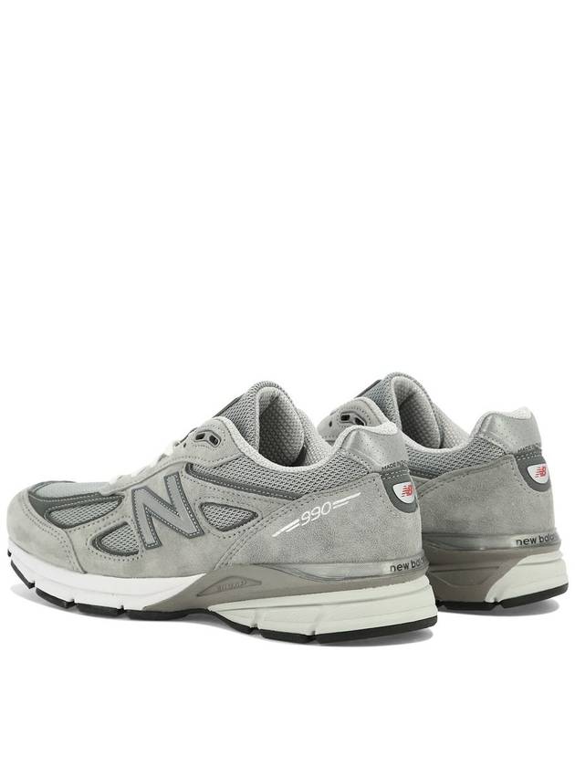 990v4 Core Low Top Sneakers Silver Grey - NEW BALANCE - BALAAN 5