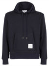 Men's Center Back Stripe Logo Patch Hoodie Navy - THOM BROWNE - BALAAN 2