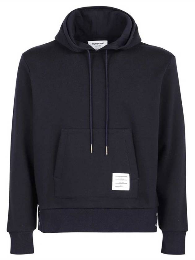 Men's Center Back Stripe Logo Patch Hoodie Navy - THOM BROWNE - BALAAN 2