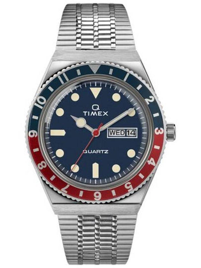 Reissue 38mm Stainless Steel Watch Blue Red - TIMEX - BALAAN 2