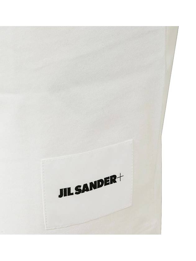 Logo Patch Cotton Short Sleeve T-Shirt 3 Pack White - JIL SANDER - BALAAN 5