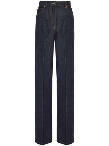 Ferragamo Trousers Denim - SALVATORE FERRAGAMO - BALAAN 1