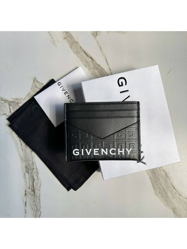 Logo 4G Monogram Card Wallet Black - GIVENCHY - BALAAN 3