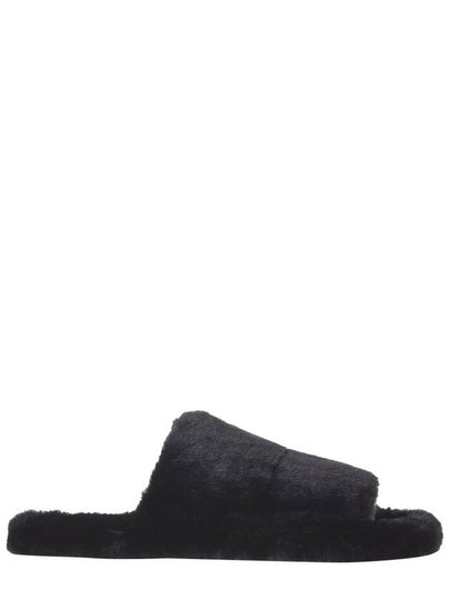 faux fur slippers black - DOLCE&GABBANA - BALAAN 2