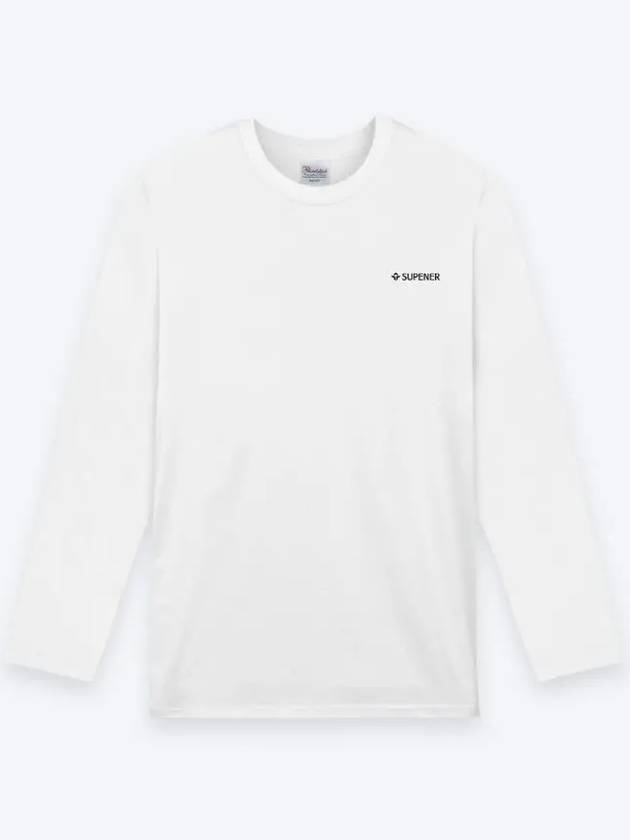 Kentas Basic Round Long Sleeve T Shirt White - SUPENER - BALAAN 1