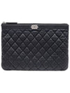 Women s A84406 Boy Silver Caviar Medium Clutch Bag - CHANEL - BALAAN 1