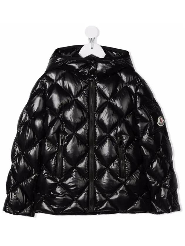 Kids Quilted Hood Down Black 1A55D 10 68950 999 - MONCLER - BALAAN 2