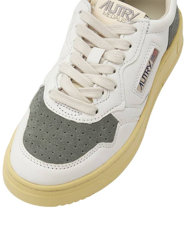 Medalist Grey Suede Low Top Sneakers White - AUTRY - BALAAN 8