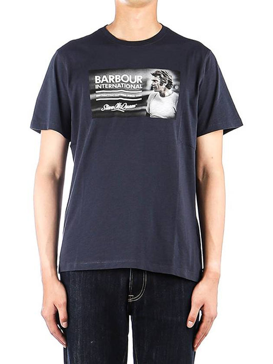 Legend Printing Short Sleeve T-Shirt Navy - BARBOUR - BALAAN.