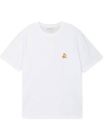 Speedy Fox Patch Comfort Short Sleeve T-Shirt White - MAISON KITSUNE - BALAAN 2