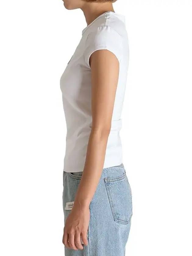 T Angie Peekaboo Logo Short Sleeve T-Shirt White - DIESEL - BALAAN 5