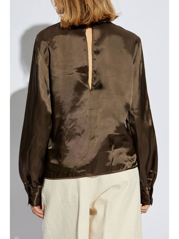 MM6 Maison Margiela Tie Top, Women's, Brown - MAISON MARGIELA - BALAAN 4