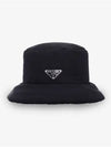 Triangle Logo Bucket Hat Black - PRADA - BALAAN 2