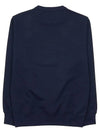 Logo Patch Cotton Sweatshirt Navy - CP COMPANY - BALAAN 3