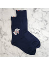 24SS Three Stripes Cotton Hector Ankle Socks Socks Navy FAS192A Y3012 415 - THOM BROWNE - BALAAN 2