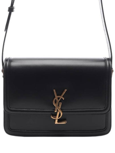 Women's Solferino Medium Leather Shoulder Bag Black - SAINT LAURENT - BALAAN 2