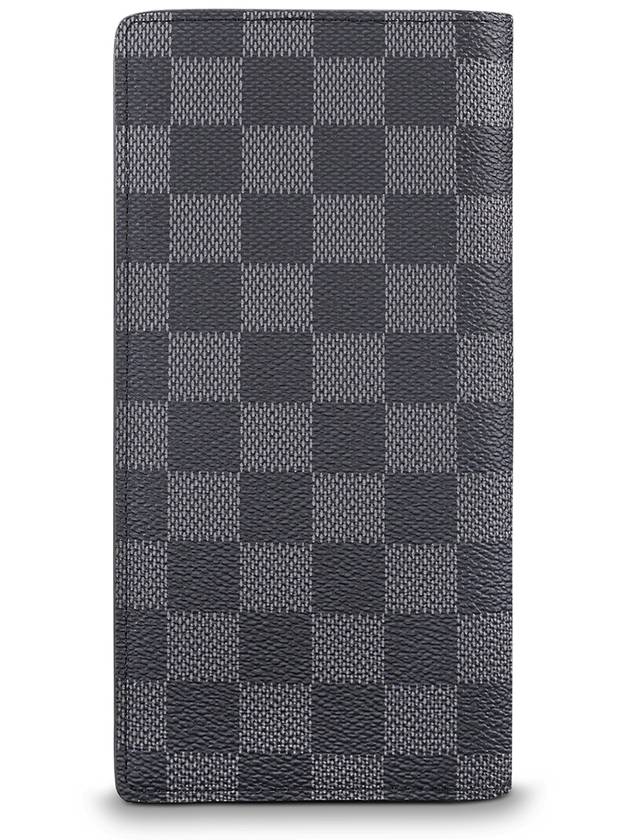 Brazza Damier Canvas Long Wallet Graphite - LOUIS VUITTON - BALAAN 4