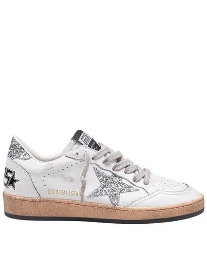 Ball Star Heel Tab Low Sneakers White Silver - GOLDEN GOOSE - BALAAN 2