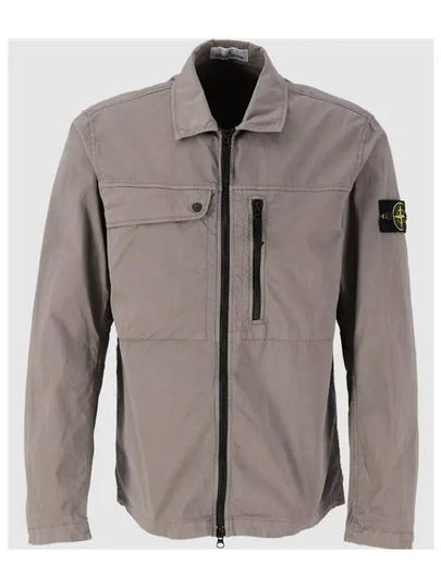 Supima Cotton Twill Stretch-TC Jacket Brown - STONE ISLAND - BALAAN 2