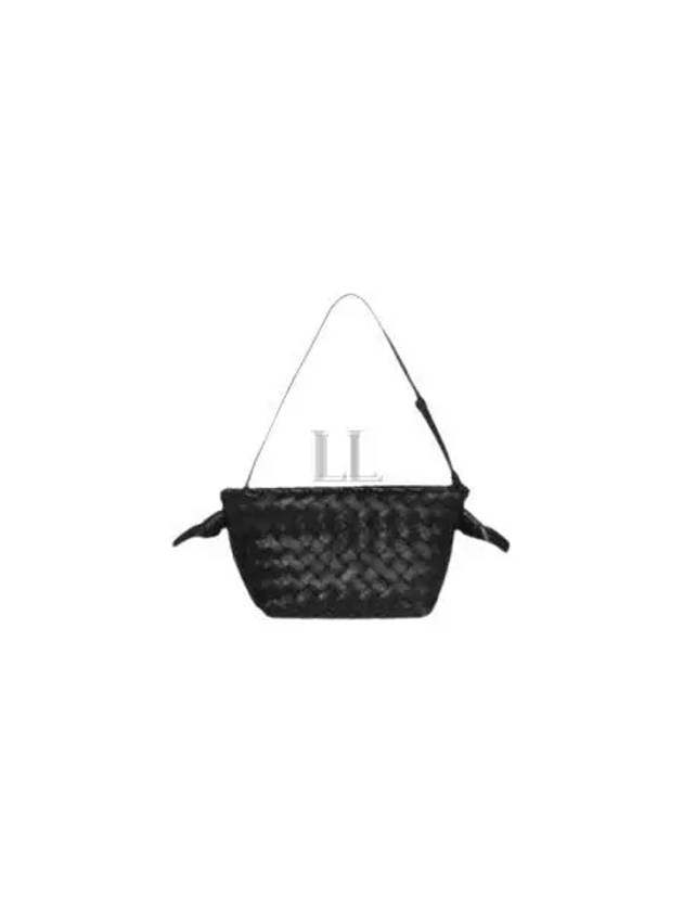 Intrecciato Tie Shoulder Bag Black - BOTTEGA VENETA - BALAAN 2