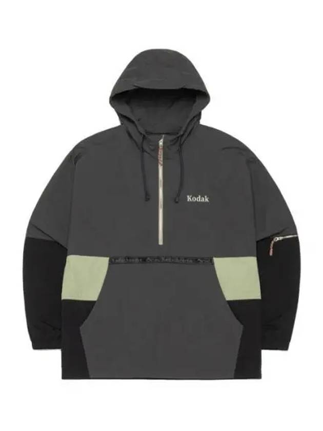 KODAK Apparel Trip Scenery Color Block Anorak Jacket CHARCOAL - KODO - BALAAN 1