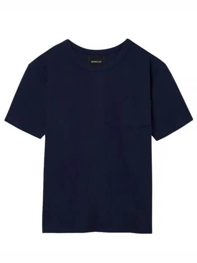 HOWLIN 24 BELGIAN WAFFLE T SHIRT NAVY - HOWLIN' - BALAAN 1