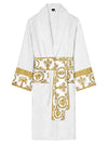 Baroque Pattern Bathrobe Lounge Wear White - VERSACE - BALAAN 2