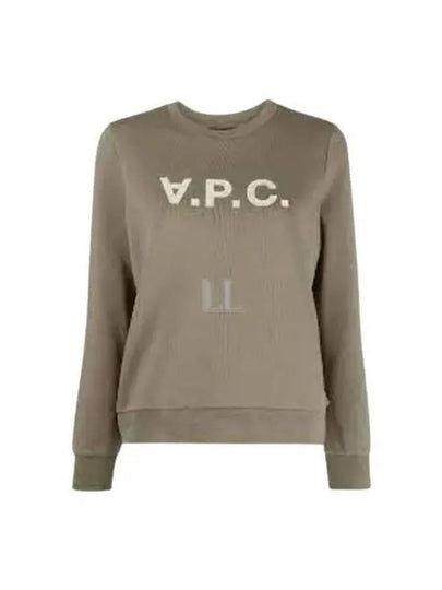 Women's VPC Logo Print Sweatshirt Green - A.P.C. - BALAAN 2