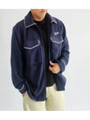 Wear Polar Police Jacket Redwood Shirt M 8288 Slate - MALBON GOLF - BALAAN 1