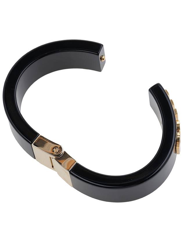 Logo Plexiglas Metal Bracelet Black - MIU MIU - BALAAN 8