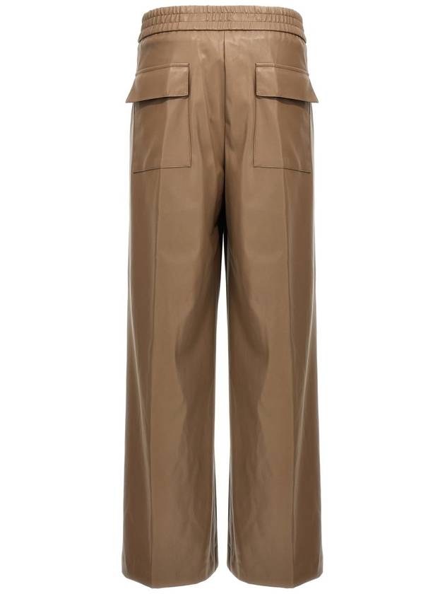 Nude Faux Leather Trousers - NUDE - BALAAN 2