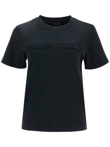 t-shirt with patch logo design - MARC JACOBS - BALAAN 1