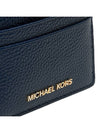 Pebble Leather Card Wallet Navy - MICHAEL KORS - BALAAN 7