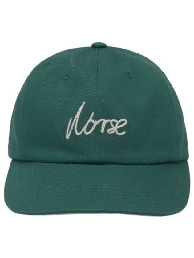 Chain Stitch Logo Twill Ball Cap Dartmouth Green N8001238112 Hat - NORSE PROJECTS - BALAAN 1