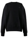 Heart Logo Tone On Tone Sweatshirt Black - AMI - BALAAN 2