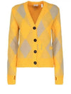 Argyle Wool Cardigan Yellow - BURBERRY - BALAAN 2