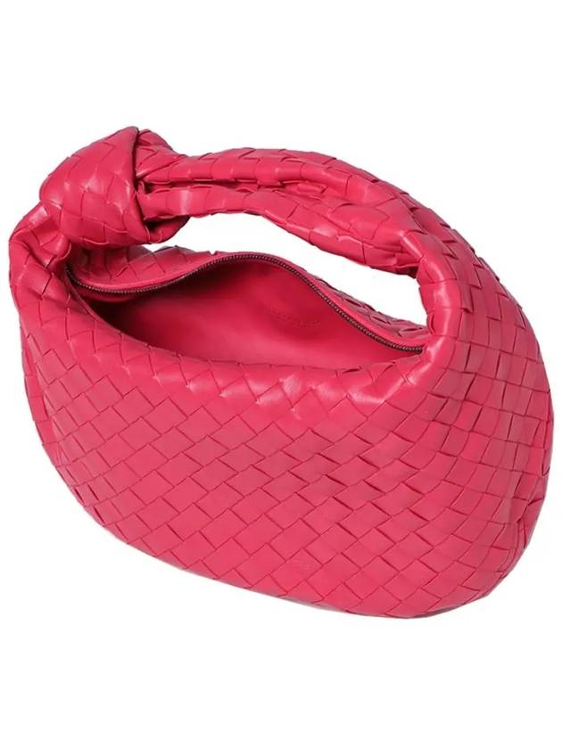 Jodie Intrecciato Small Tote Bag Pink - BOTTEGA VENETA - BALAAN 5