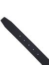 Men's Buckle Logo Leather Belt Black - HUGO BOSS - BALAAN 10