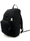 2VZ135 Triangle Logo Re Nylon Saffiano Backpack - PRADA - BALAAN 3