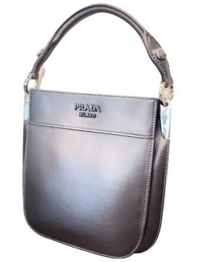 Margit Leather Small Cross Bag Black - PRADA - BALAAN 4