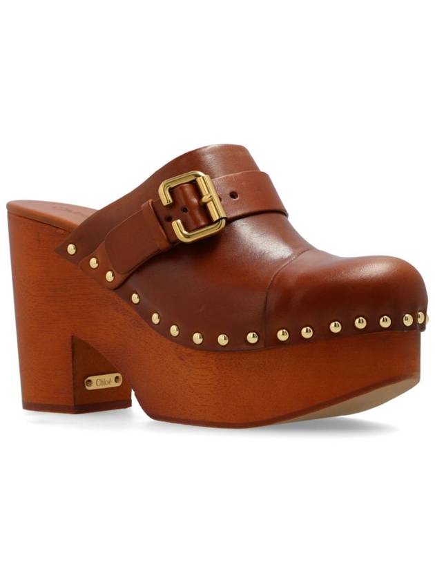 Chloè Sandals Leather Brown - CHLOE - BALAAN 5