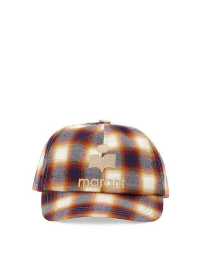 Tyron Logo Check Ball Cap Midnight Red - ISABEL MARANT - BALAAN 2