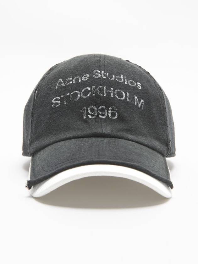 Logo Stamp Ball Cap Black - ACNE STUDIOS - BALAAN 2