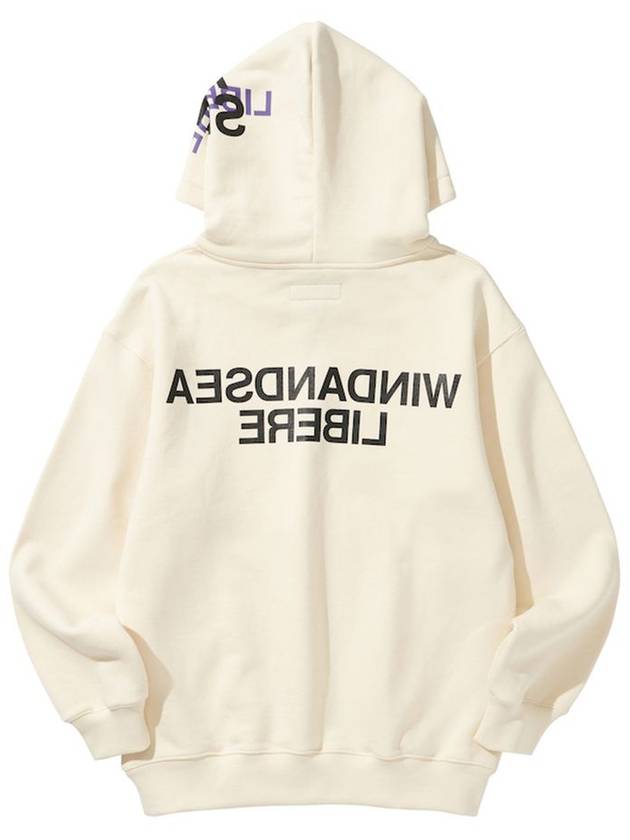 Harf Zip Hoodie White - LIBERE - BALAAN 3