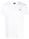 Zebra Logo Cotton Short Sleeve T-Shirt White - PAUL SMITH - BALAAN 1