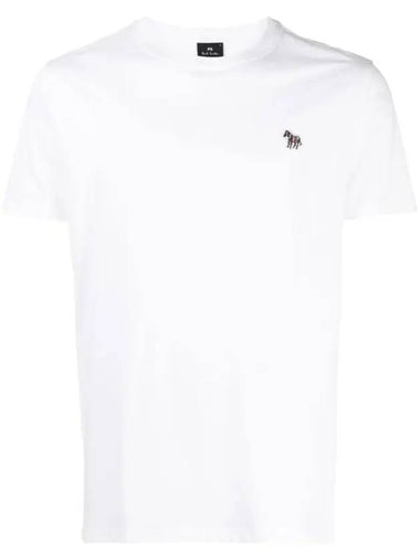 Zebra Logo Cotton Short Sleeve T-Shirt White - PAUL SMITH - BALAAN 1